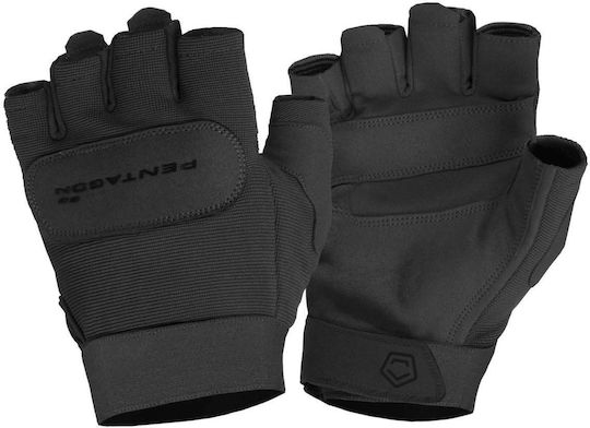 Pentagon Duty Mechanic Militärhandschuhe Schwarz geschnitten in Schwarz Farbe