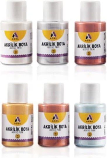 Adel Acrylic Paint Set Metallic 26423 25ml 1Stück
