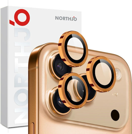 Northjo Προστασία Κάμερας Tempered Glass Πορτοκαλί για το Apple iPhone 17 Pro