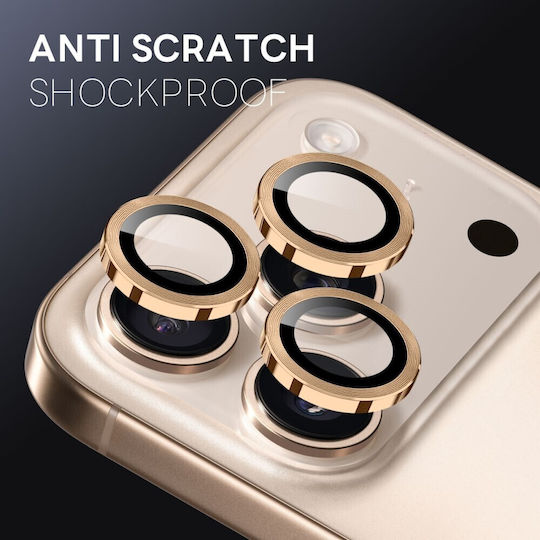 Northjo Camera Protection Tempered Glass Gold for the Apple iPhone 17 Pro