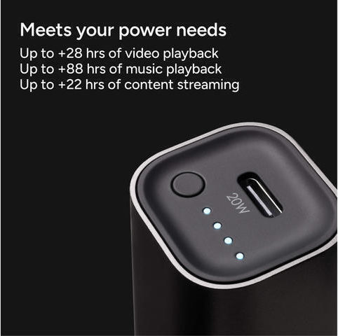 Mophie Mini Power Bank 5000mAh mit USB-C Anschluss Schwarz