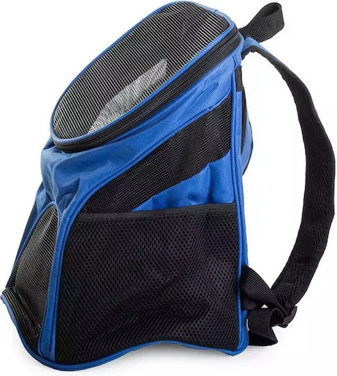 Backpack Pet Carrier Petbackpack Blue Full Ventilation 30x25x33cm Height