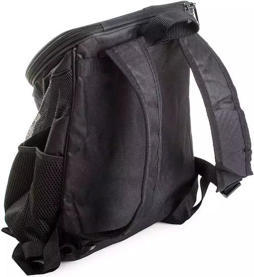 Rucksack Haustierträger Haustier-Rucksack Schwarz Volle Belüftung 30x25x33cm Höhe