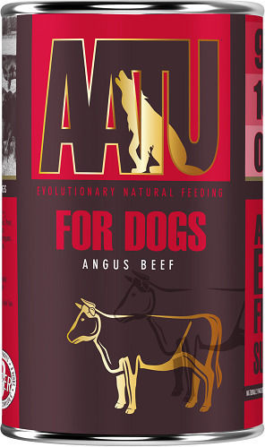 AATU Angus Wet Food Dogs in Cans with Beef Grain-Free & Gluten-Free 400gr