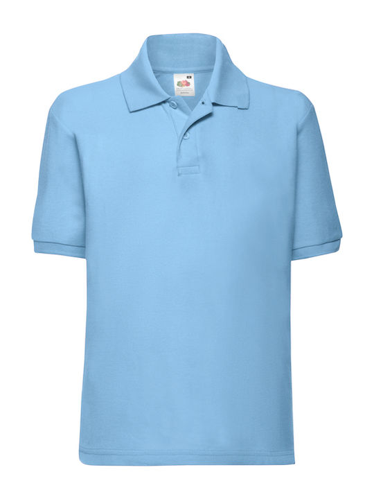 Kinderpolo Kurzarm Hellblau