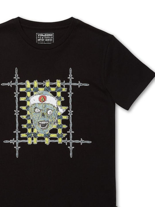 Παιδικό T-shirt Μαύρο Richard French Sayer