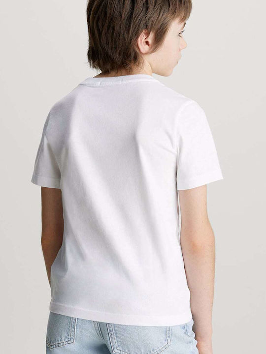 Παιδικό T-shirt Λευκό Chest Monogram
