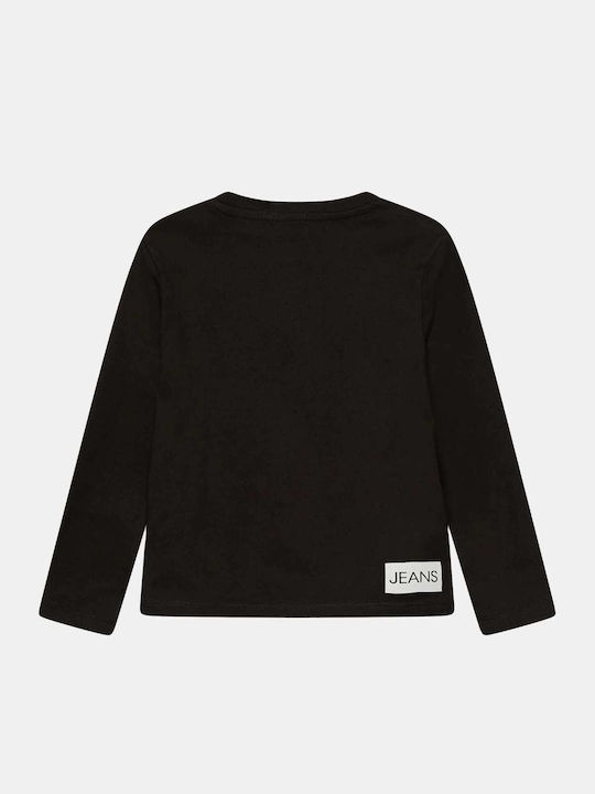 Kids' Shirt Long Sleeve Black Institutional