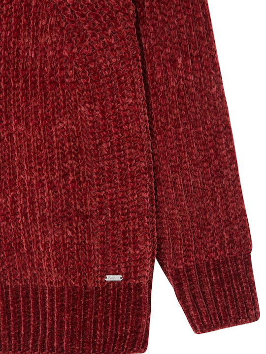 Kids' Sweater Long Sleeve Burgundy Xamira