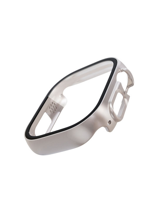 Carcasă de Plastic cu Sticlă în culoarea Argintiu pentru Apple Watch Ultra (49 mm)