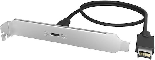 Icybox IB-AC553 USB Type-C 3.2 Gen2x2 Back Panel Internal USB Type-E Connector