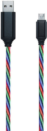 2GO Regulär USB 2.0 auf Micro-USB-Kabel Mehrfarbig 1m (797145) 1Stück