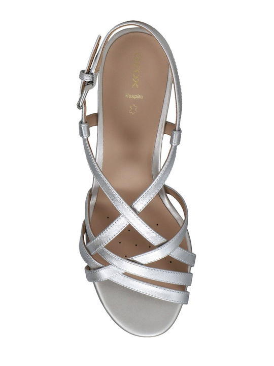 Leather Sandals Silver