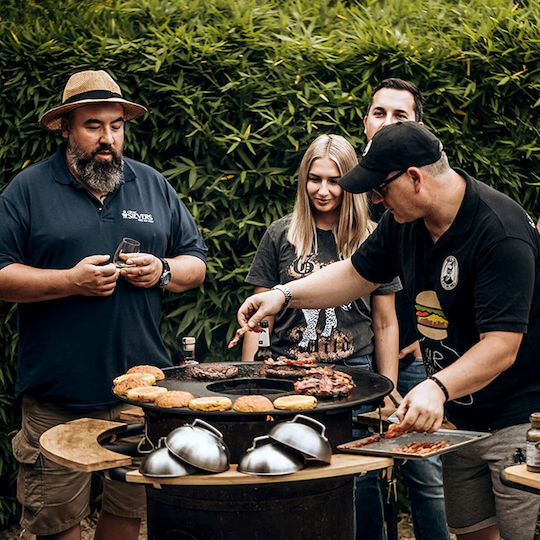 Moesta BBQ Ανοξείδωτο Καπάκι Δίσκου 22.5εκ.