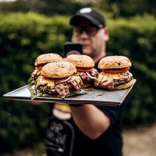 Moesta BBQ Ανοξείδωτο Καπάκι Δίσκου 22.5εκ.