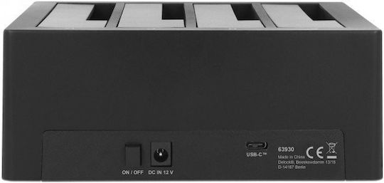 DeLock Docking Station for 4 Hard Drives SATA 2.5" / 3.5" with Connection USB 3.2 (63930)