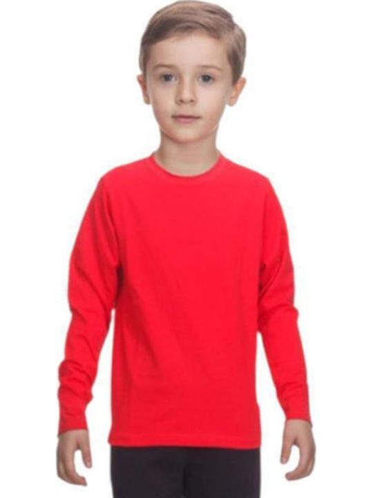 Kids Long-Sleeved Red Blouse