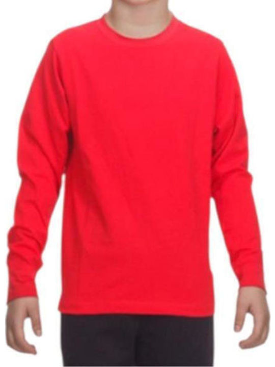 Kids Long-Sleeved Red Blouse