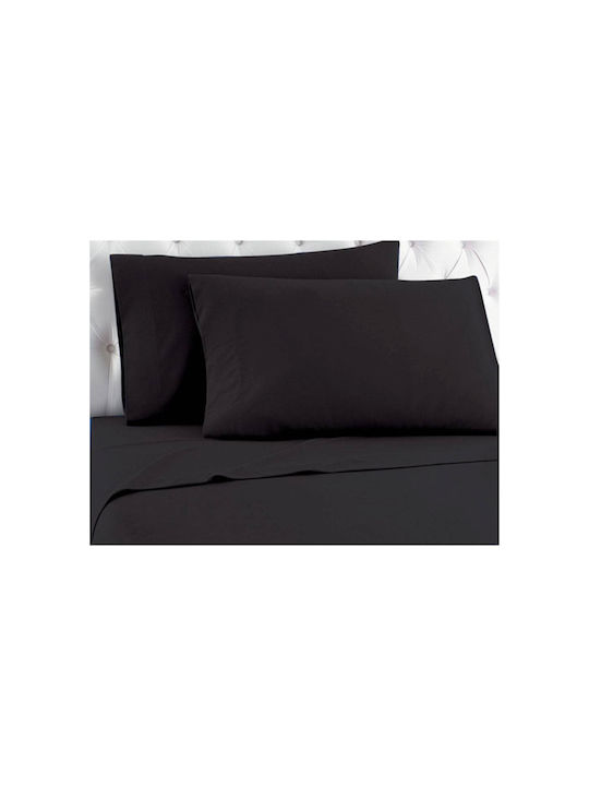 TnS Sheet for Single Bed 160x250cm. Black