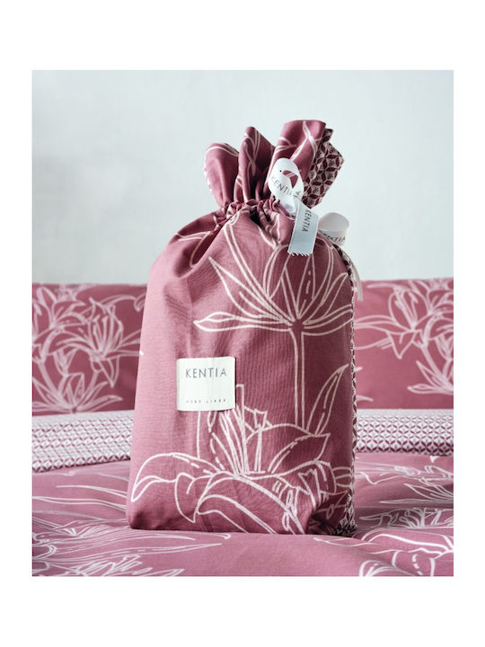 Kentia Сет Чаршафи 240x270см. Versus Silia Pink Cotton 4бр