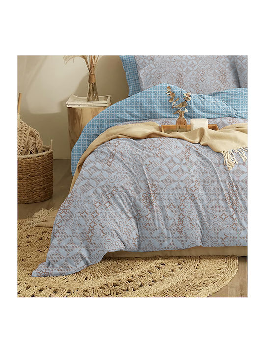 Cokitex Marta Dante Σετ Σεντόνια King Size 260x280εκ. Light Blue (4τμχ)