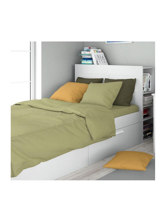 Dimcol Bettlaken für Einzelbett 160x240cm. Solid 504 Olive
