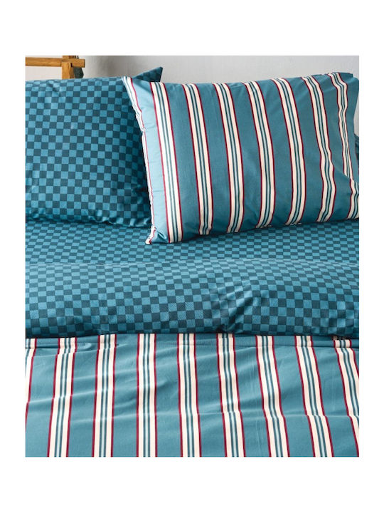 Kentia Duvet Cover Set Cotton Queen with 2 Pillowcases 225x245 Versus Dama 33