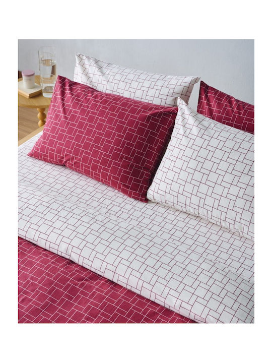 Kentia Duvet Cover Set Cotton Queen with 2 Pillowcases 225x245 Loft 05