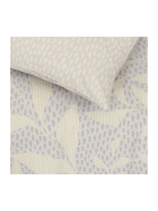 Kocoon Duvet Cover Set Cotton Queen with 2 Pillowcases 225x245 Light Blue