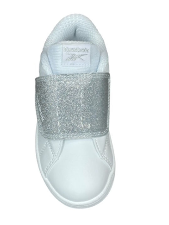 Court Kinder Sneakers mit Klettverschluss Weiß