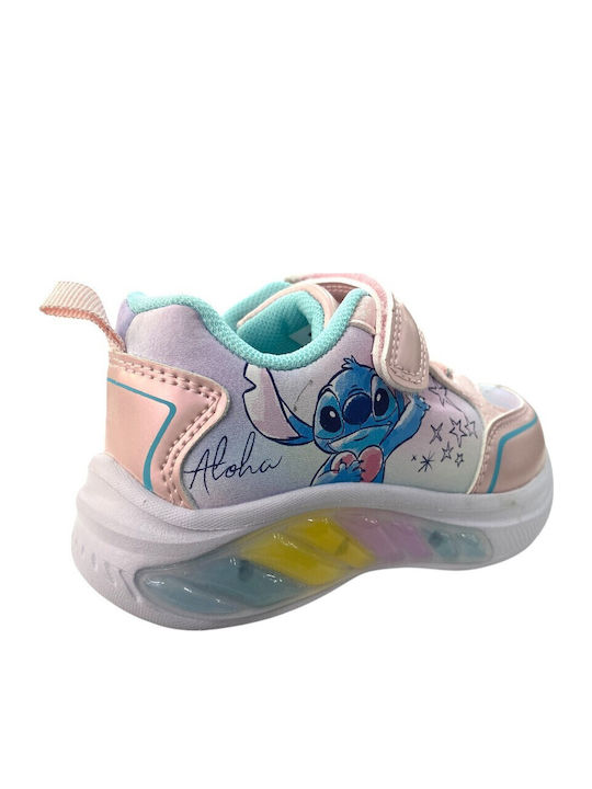 Stitch Kids Sneakers with Scratch & Lights Fuchsia