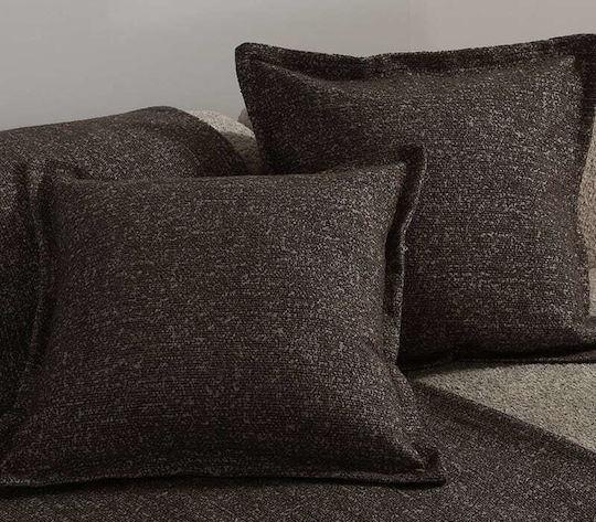 Nef-Nef Homeware Μαξιλάρι Καναπέ Home από Βελούδο Stone 50x50εκ.