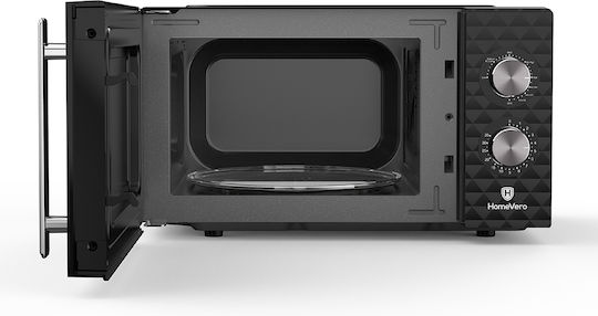 HomeVero Microwave Oven with Grill 20lt Black