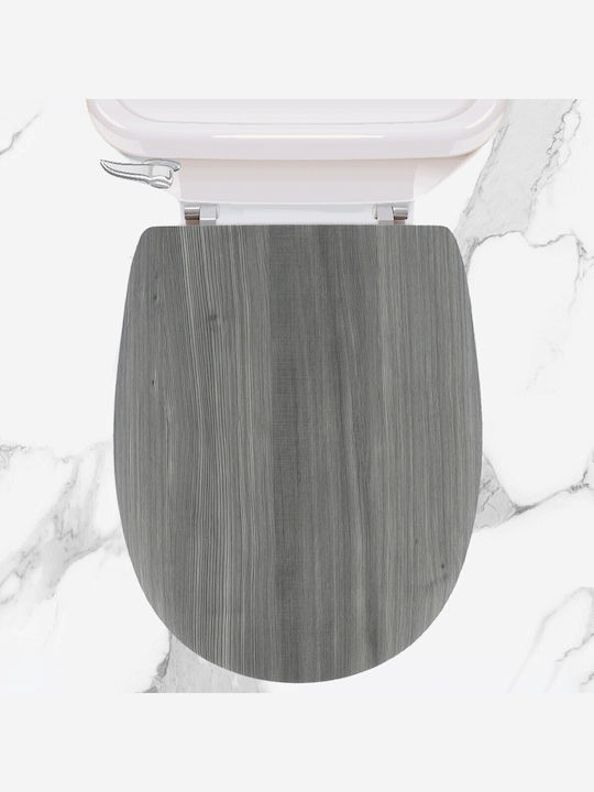 Eurocasa Καπάκι Λεκάνης Ξύλινο 42x35.5cm Γκρι Eurocasa Καπάκι Λεκάνης Ξύλινο 42x35.5cm Γκρι