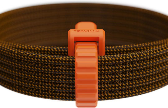 Xtorm Cablu Braided / Spiral USB 2.0 USB-C Masculin - USB-C 240W Power Delivery (PD) Portocaliu 1.5m MOB.ACC.00649
