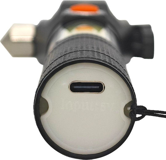 Επαναφορτιζόμενος Φακός Κεφαλής LED IP65 με Μέγιστη Φωτεινότητα 350lm