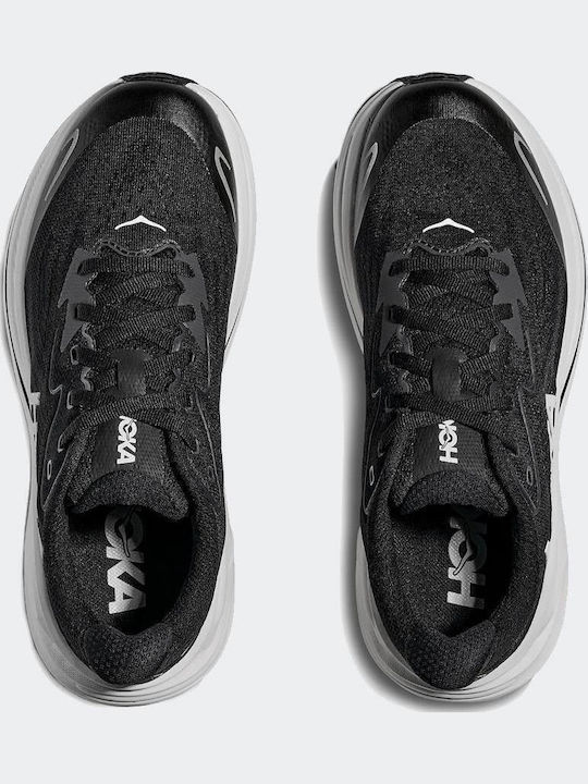 Clifton 10 Kinder Sportschuhe Laufen mit Schnürsenkeln Schwarz