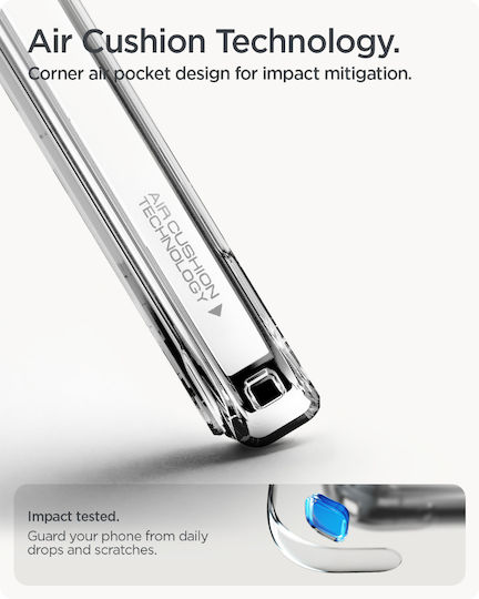 Spigen Ultra Hybrid MagSafe Back Cover Plastic / Silicone 2mm Clear/White (Google Pixel 10 Pro XL)