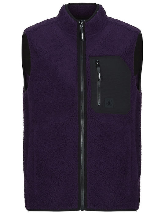 Muzzer Fuzzar Ανδρική Ζακέτα Fleece Μωβ