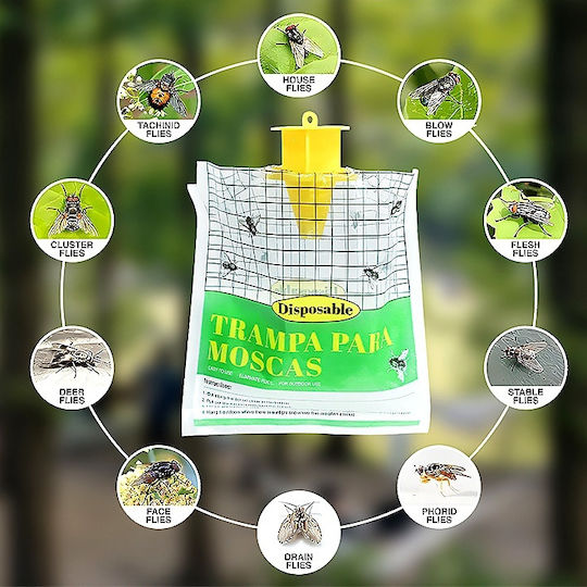 Fly Trap Bait – Waterproof Hanging Bag – M21.5xW20cm