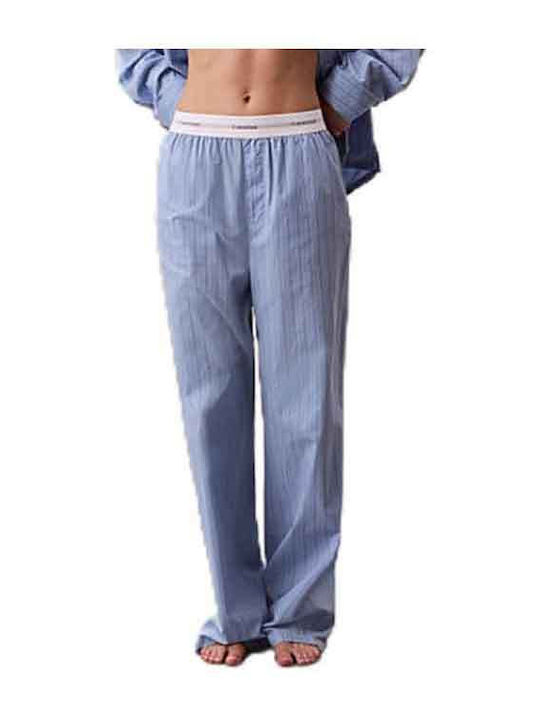 Calvin Klein Summer Women's Pyjama Pants Light Blue