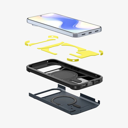 Spigen Tough Armor MagSafe Umschlag Rückseite Silikon 2mm Metal Slate (Google Pixel 10 Pro XL)