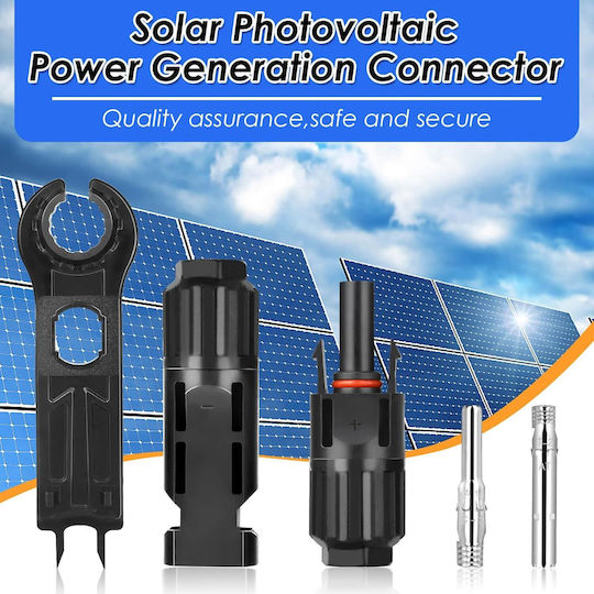 Set 10 Conectori MC4 Onuvio Accesorii Fotovoltaice Panouri Solare Masculin Feminin 1000V 30A Certificat CE RoHS Impermeabil IP67