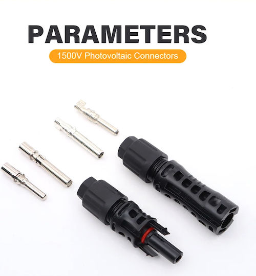 Set 10 Conectori Onuvio MC4 Evo2 Accesorii Fotovoltaice Panouri Solare Masculin Feminin 1500V 45A Certificat CE RoHS Impermeabil IP67