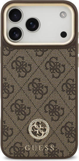 Guess Umschlag Rückseite Silikon / Kunststoff Braun (iPhone 17 Pro Max)