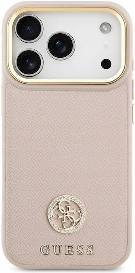 Guess Umschlag Rückseite Silikon / Kunststoff Rosa (iPhone 17 Pro)