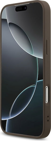 Guess Umschlag Rückseite Leder / Kunststoff / Silikon Braun (iPhone 17 Pro Max)
