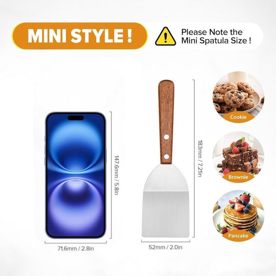 Uncle George Spatula Stainless Steel 18cm
