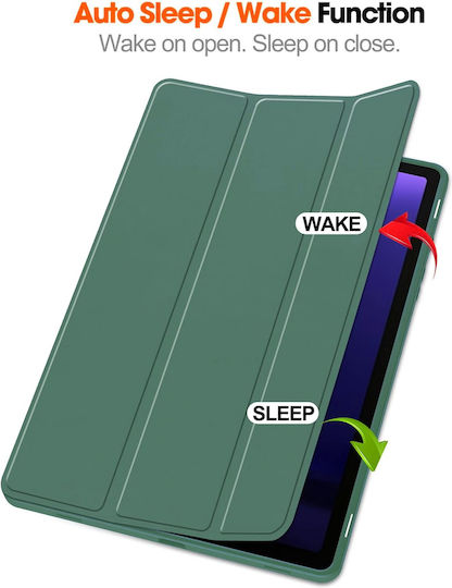 Husă Ultra Slim pentru Samsung Galaxy Tab S10 Lite S10 FE 10.9" 2025 Silicon TPU Smart Cover Verde Marin