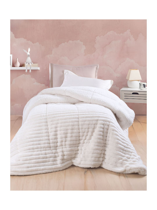 Rythmos Duvet Cover Queen 220x240cm Butter White 810 GSMGsm